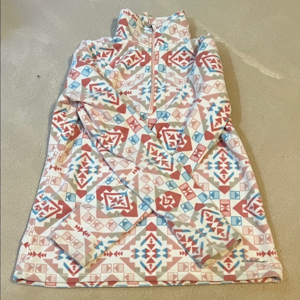 Eddie Bauer Multicolor Geometric Pullover